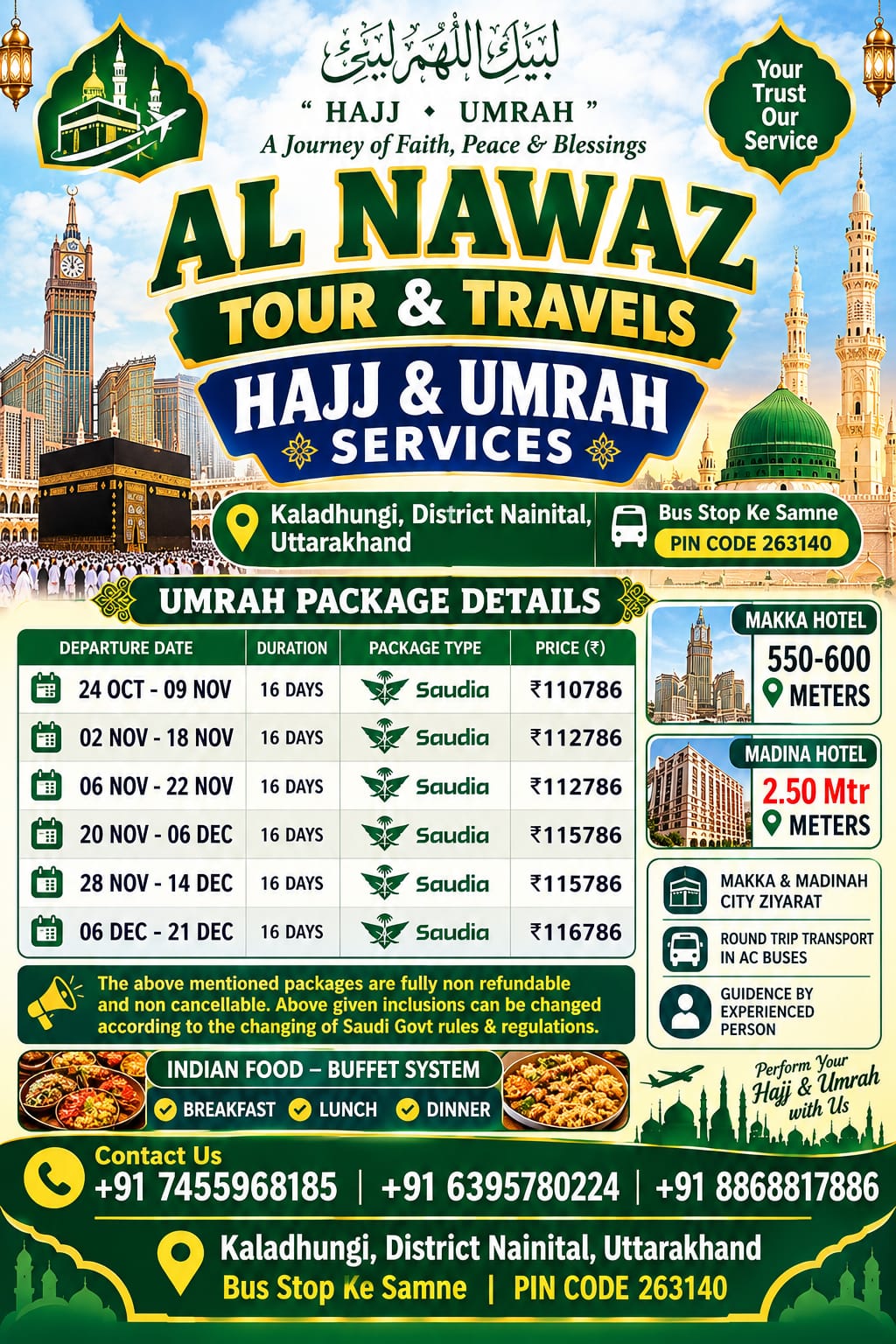 16-Day Umrah Departures (Saudia Airlines) Flyer